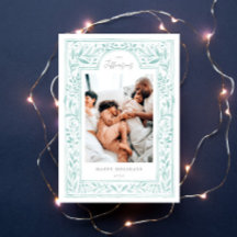 Moldura Botânica de Vintage com Aquarela