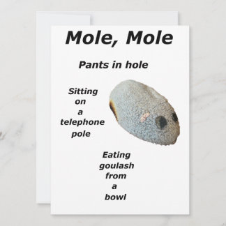 Cartão De Festividades Mole, Mole Poster