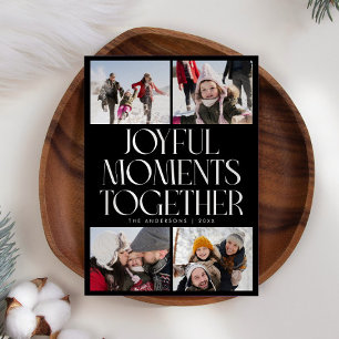 Cartão De Festividades Momentos Alegres Juntos Preto Multi Foto