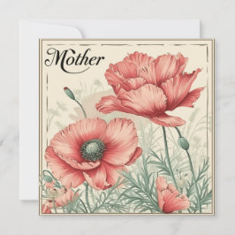 Cartão De Festividades Momentos com a Mãe: Saudações Cuidadosas