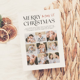 Cartão De Festividades Momentos de feliz | Colagem de Fotos do Natal Mode