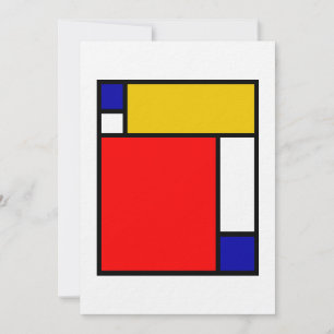 Cartão De Festividades Mondrian 4