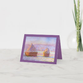 Cartão De Festividades Monet, Bela Arte, Pilha Branca,