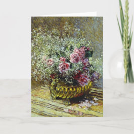 Cartão De Festividades Monet - Flores em um Pote