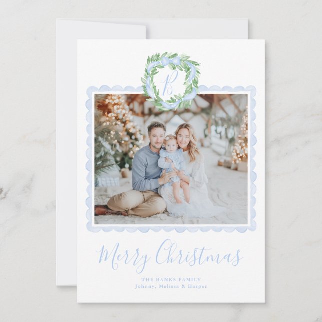 Cartão De Festividades Monograma da Terra do Avô do Milênio (Frente)