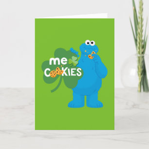 Cartão De Festividades Monstro de cookies   Shamrock Love