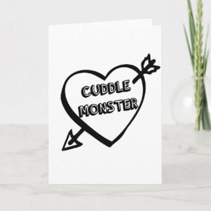 Cartão De Festividades Monstro do dia de os namorados