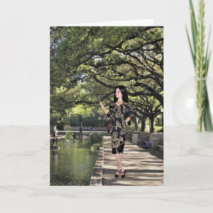 Cartão De Festividades Montagem de Foto Original #2ZC