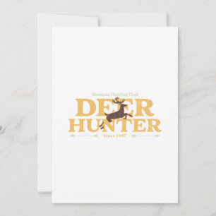 Cartão De Festividades Montana Deer Hunting Club