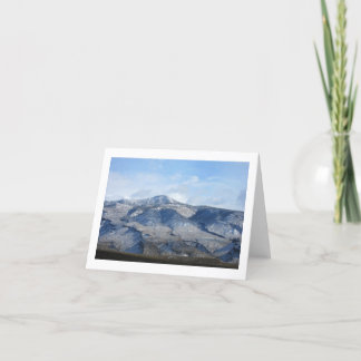 Cartão De Festividades Montanhas Sacramento depois da neve