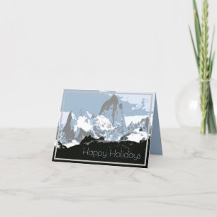 Cartão De Festividades Monte Fitzroy Mountain, Patagônia, Argentina