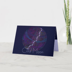 Cartão De Festividades Moon de Carvalho Frio