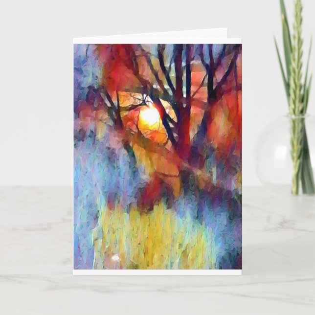 Cartão De Festividades Moonrise de Ostara (Frente)