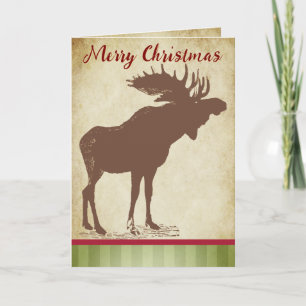 Cartão De Festividades Moose Christmas