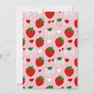 Cartão De Festividades Morangos