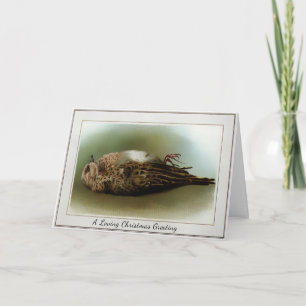 Cartão De Festividades Morto vitoriano de Natal