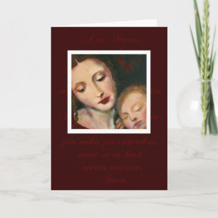 Cartão De Festividades Mother and Child Greeting Card