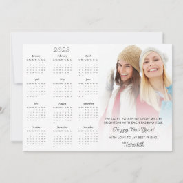 Cartão De Festividades Motivação de Foto para Calendário 2025 Ano Novo