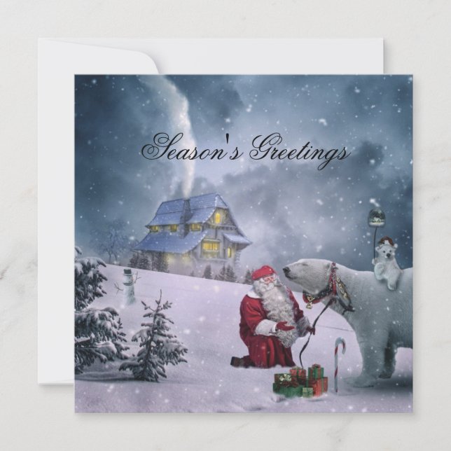 Cartão De Festividades Motivos saudações Citação com Texto Preto (Frente)