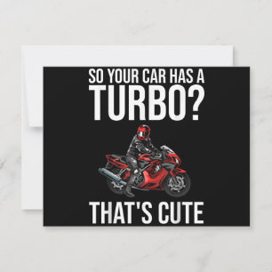 Cartão De Festividades Motocicleta engraçada Homens Presentes Mulheres Mo