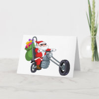 motociclista Papai Noel da motocicleta