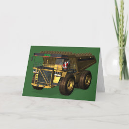 Cartão De Festividades Motorista gigante de naufrágio do Papai Noel