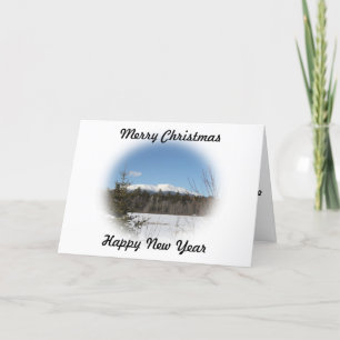 Cartão De Festividades Mount Katahdin Christmas card