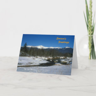Cartão De Festividades Mount Washington and Presidential Range Holiday