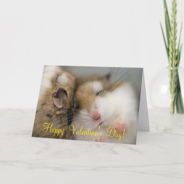 Cartão De Festividades Mover para o Dia de os namorados Bob (Frente)