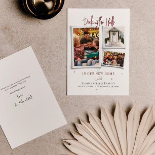 Cartão De Festividades Movimentamos Fotos de Natal Familiar