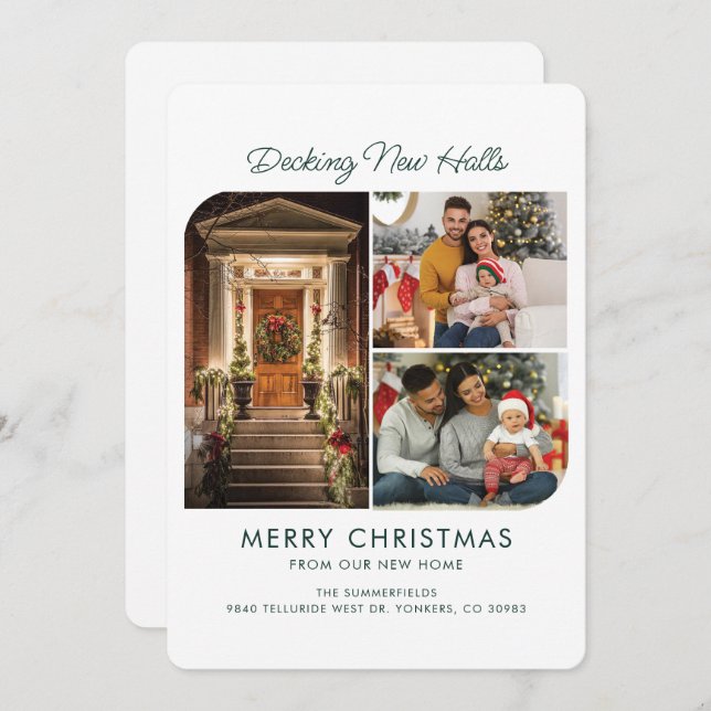 Cartão De Festividades Movimentamos o Script de Férias de Natal (Frente/Verso)