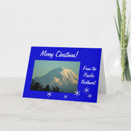 Cartão De Festividades Mt. Rainier Christmas: Vai Contar!