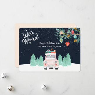 Cartão De Festividades Mudamos de novo endereço de Natal