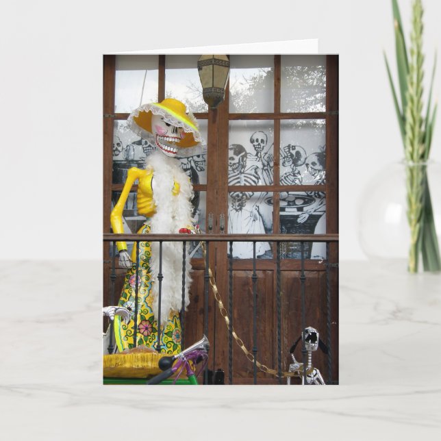 Cartão De Festividades Muerte do papai noel (Frente)