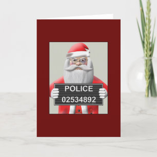 Cartão De Festividades Mugshot - Papai Noel