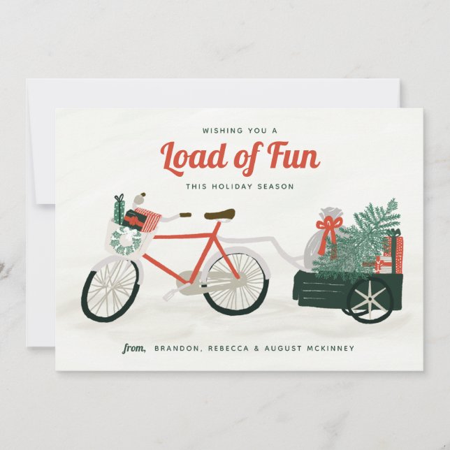 Cartão De Festividades Muita Diversão nas Férias (Frente)