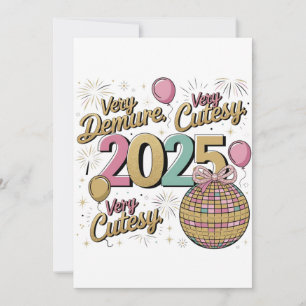 Cartão De Festividades "Muito 2025 Vibes"