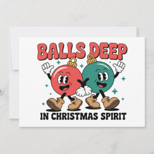 Cartão De Festividades Muito Dentro do Natal Sarcasmo Humor Sujo