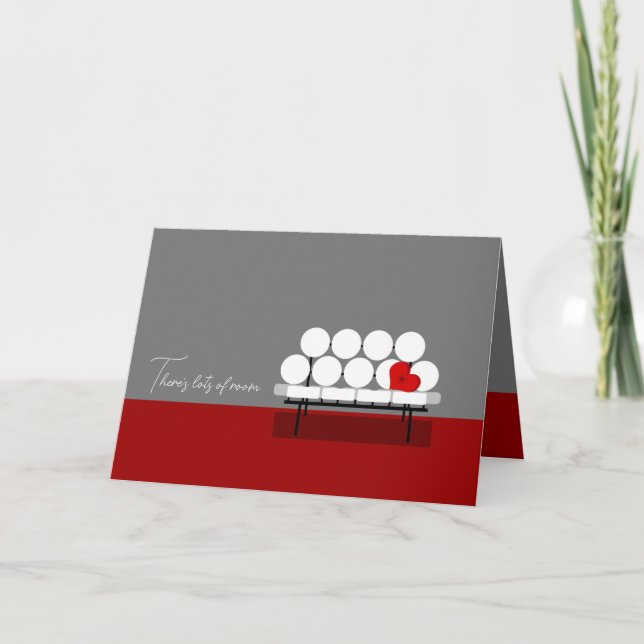 Cartão De Festividades Muito espaço (Frente)