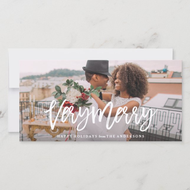 Cartão De Festividades Muito Feliz (Frente)