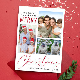 Cartão De Festividades Muito Feliz 3 Foto Natal