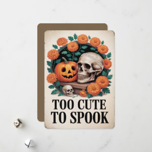 Cartão De Festividades "Muito Fofo Para Assustar" Halloween