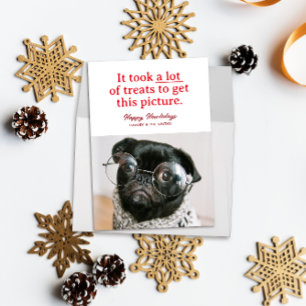 Cartão De Festividades Muitos tratamentos Felizes Howlidays Pet Engraçado