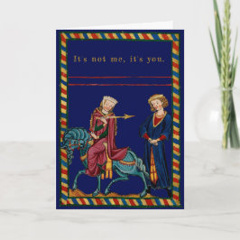 Cartão De Festividades Mulher, Homem, Lança: Personalizável