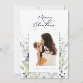 Cartão De Festividades Multi-Foto Botânica do inverno Ártico