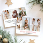 Cartão De Festividades Múltiplas Fotografias de Feliz Natal Elegante 9 Co<br><div class="desc">Compartilhe os destaques da sua família com este cartão de Natal, que aparece ano após ano, com um design simples, mínimo e limpo. A frente inclui uma moderna colagem de 6 fotos, combinada com a saudação festiva "Feliz Natal" em uma fonte elegante, com espaço para personalizar seu nome familiar ou...</div>