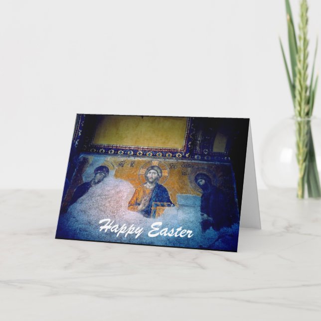 Cartão De Festividades mural páscoa (Frente)