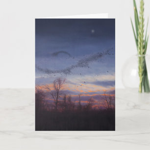 Cartão De Festividades Murmuration Holiday Card