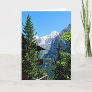 Cartão De Festividades Murren na Suiça