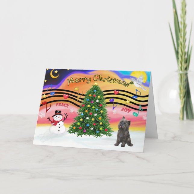 Cartão De Festividades Música de Natal 2 - Cairn (marca 21) (Frente)